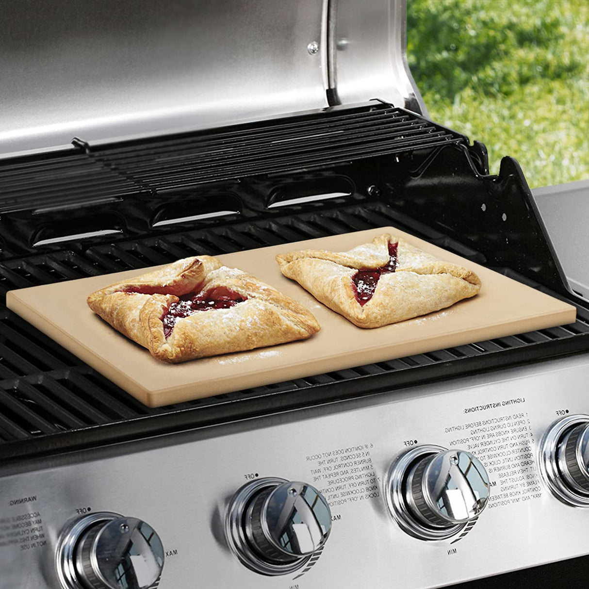 Unicook Large Pizza Stone 20 Inch, Rectangular Baking Stone 20" x 13.5", Heavy Duty Cordierite Bread Stone for Oven Grill, Thermal Shock Resistant, Ideal for Baking Different Sizes of Pizzas or Bread Unicook