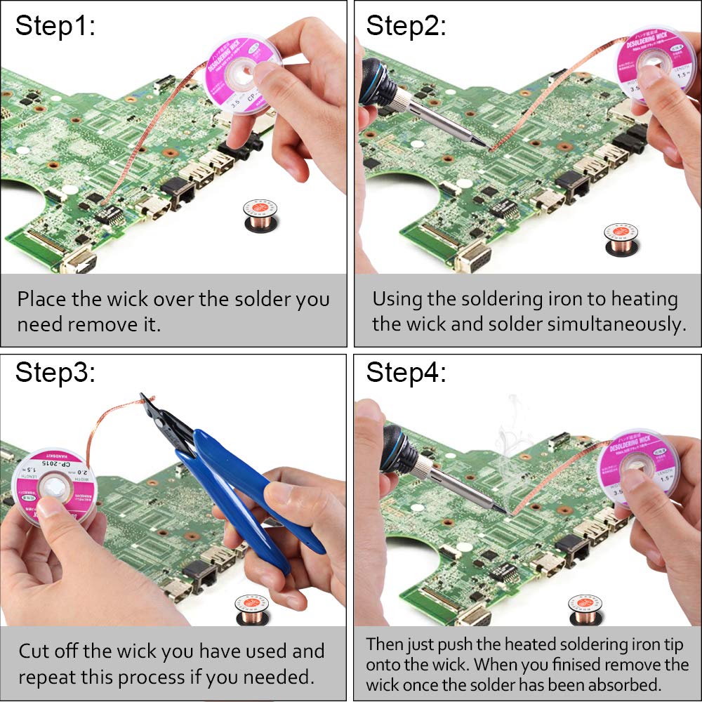 Soldering Iron Kit Electronics, 21-in-1, 90W LCD Adjustable Temperature Soldering Iron, 5pcs Soldering Iron Tips, Soldering Iron Stand, Desoldering Pump, Magnifier, Solder Wire, Tweezers, PU Carry Bag handskit