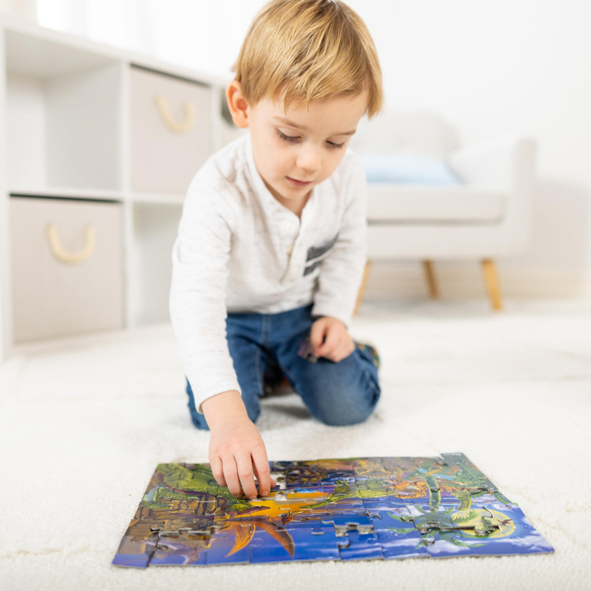 Melissa & Doug Land of Dinosaurs Jigsaw Puzzle (60 pcs) - FSC-Certified Materials Melissa & Doug