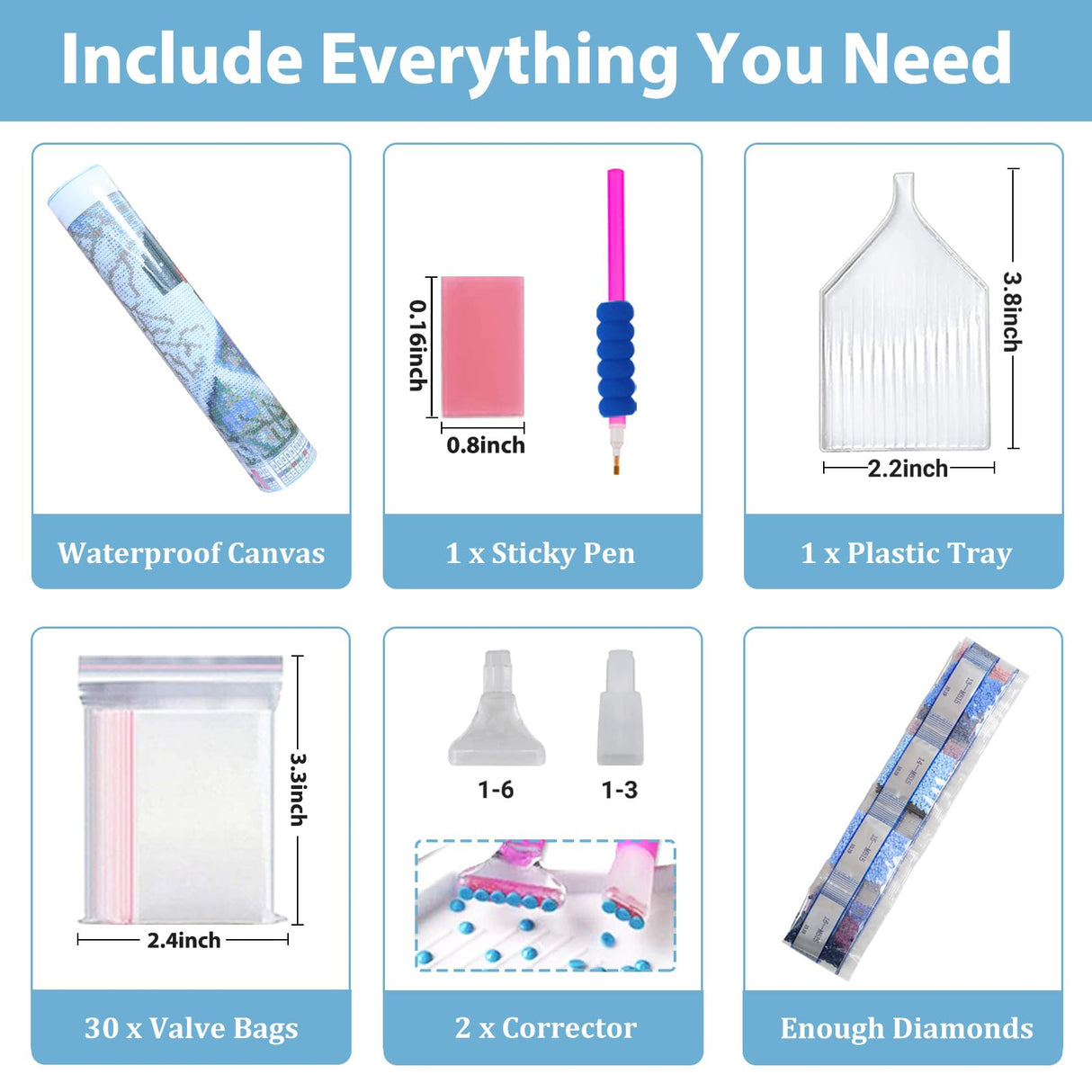 hkejoi Fantasy Diamond Art Kits for Adults, Diamond Painting Kits for Adult Beginners, 5D Round Full Drill Gem Art Kits DIY Crafts for Home Decor Gift 14x14 Inch hkejoi