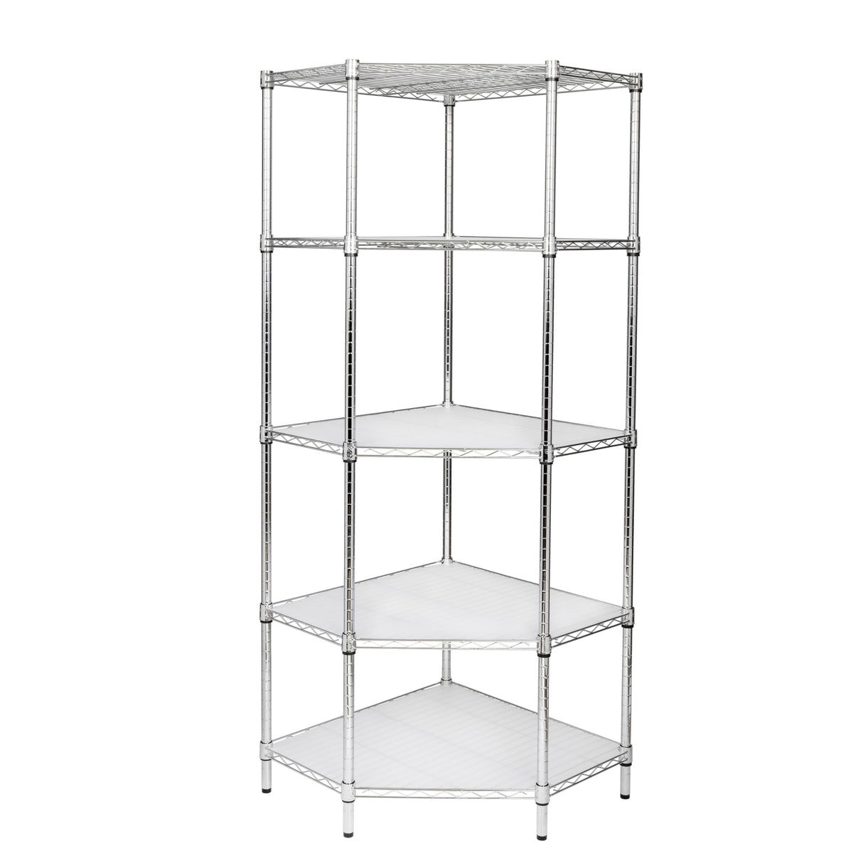 Honey-Can-Do 5-Tier Corner Shelf 72H x 27D x 27W Honey-Can-Do