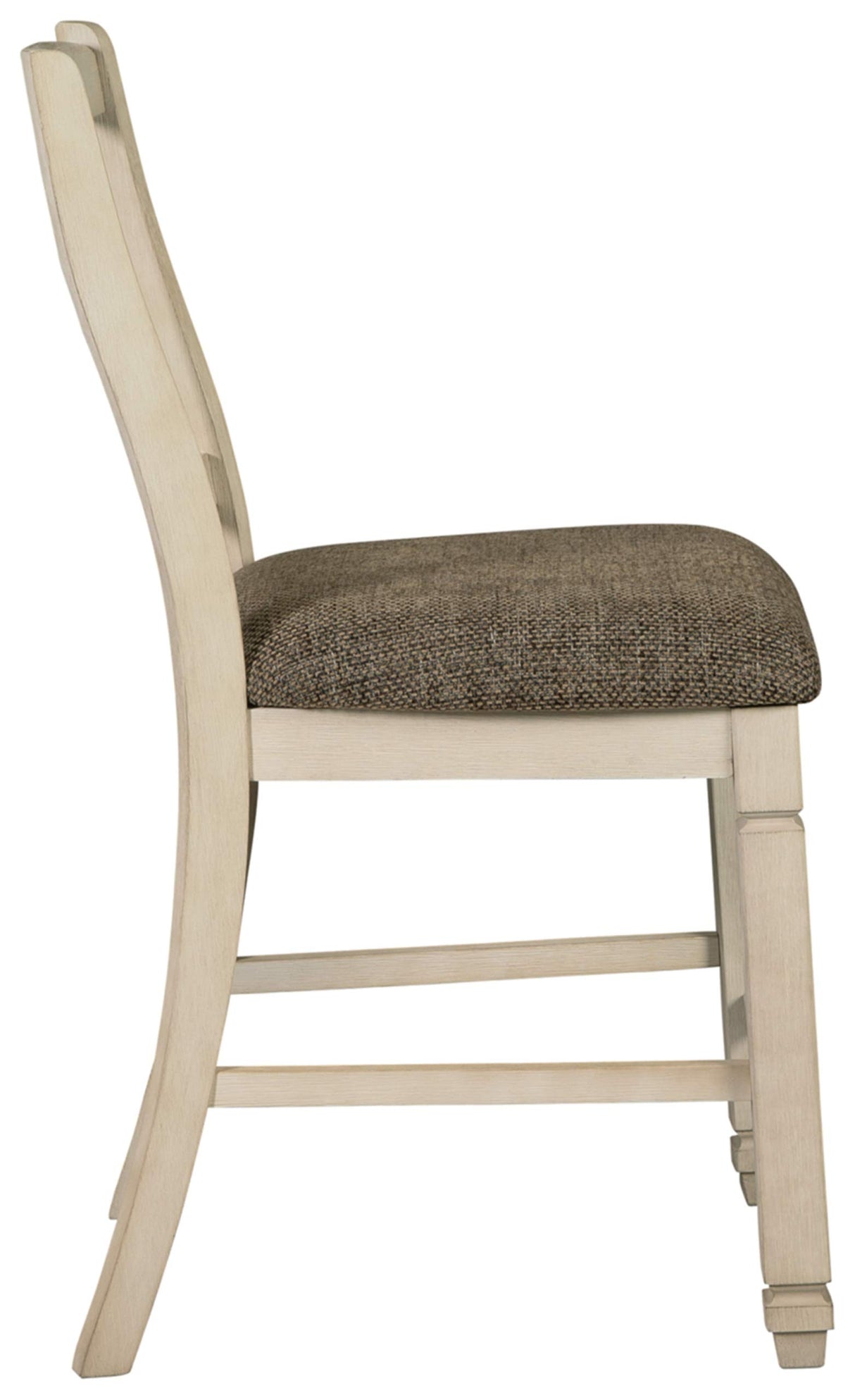 Signature Design by Ashley Bolanburg 24" Counter Height Farmhouse Barstool, 2 Count, Antique White Signature Design by Ashley