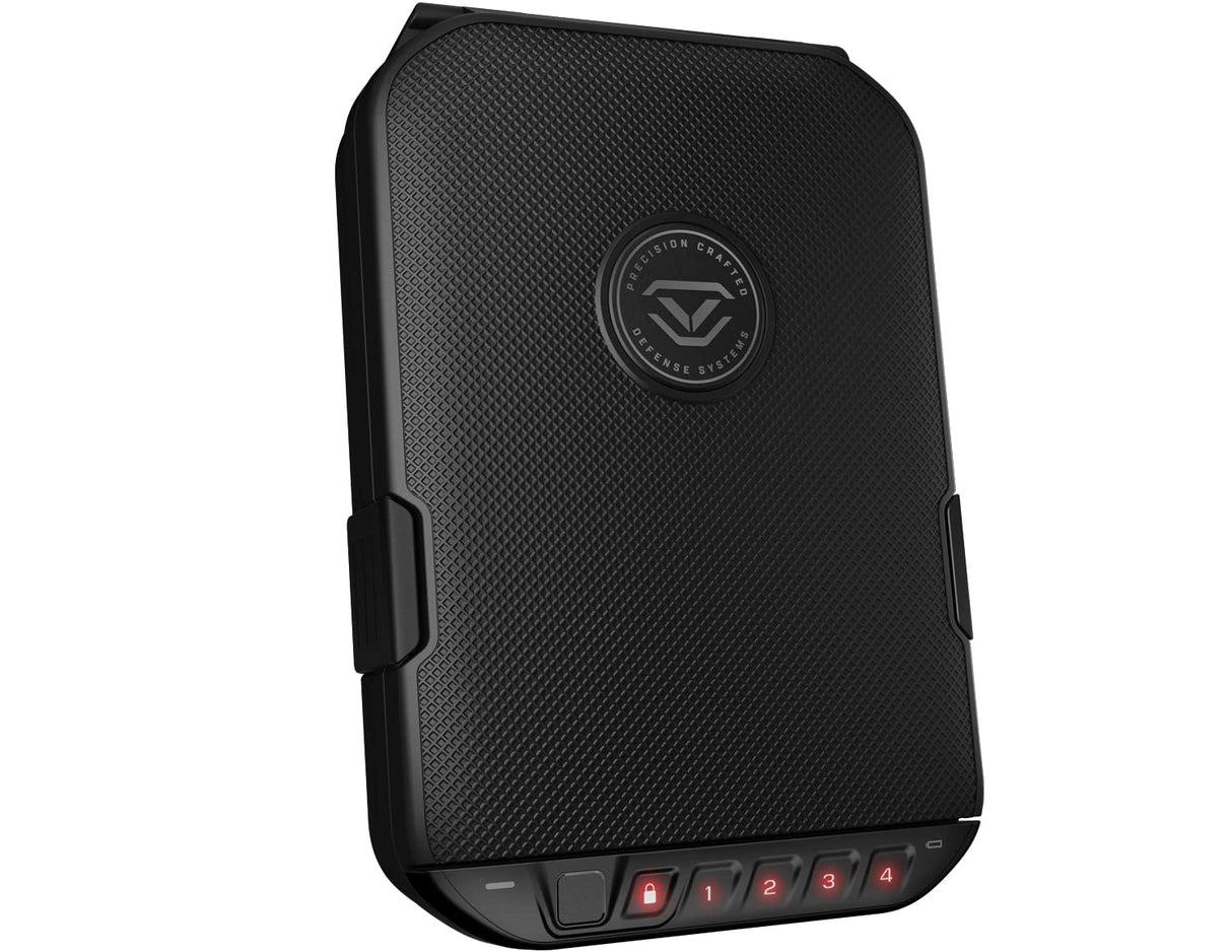 VAULTEK LifePod 2.0 Secure Waterproof Travel Case Rugged Electronic Lock Box Travel Organizer Portable Handgun Case with Backlit Keypad (Covert Black) (Biometric) VAULTEK