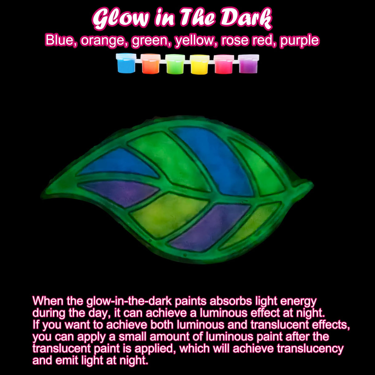 Ayhuhra 30 Sets Fall Maple Leaf Suncatcher Crafts Kits DIY Glow in The Dark Window Art Paint Kit Fall Leave Sun Catchers for Classroom Automn Thanksgiving Harvest Party Project Activity Ayhuhra