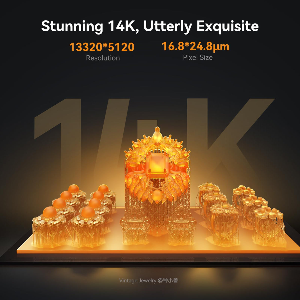 Creality Resin 3D Printer Halot Mage S 14K, with 10.1" HD LCD MSLA Mono, 4X High Speed Printing for 150mm/h Speed, UV Resin Photocuring Printer, Large Printing Size 8.78x4.96x9.06 inches Creality