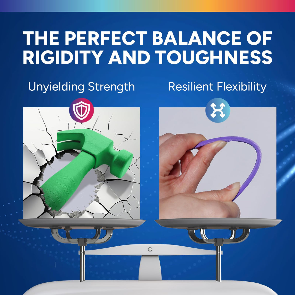 OVERTURE PLA Plus (PLA+) Filament 1.75mm, Stronger & More Durable, Professional Toughness 3D Printer Filament 1kg (2.2lbs), High Precision +/- 0.02mm, Tangle-Free (Black) OVERTURE