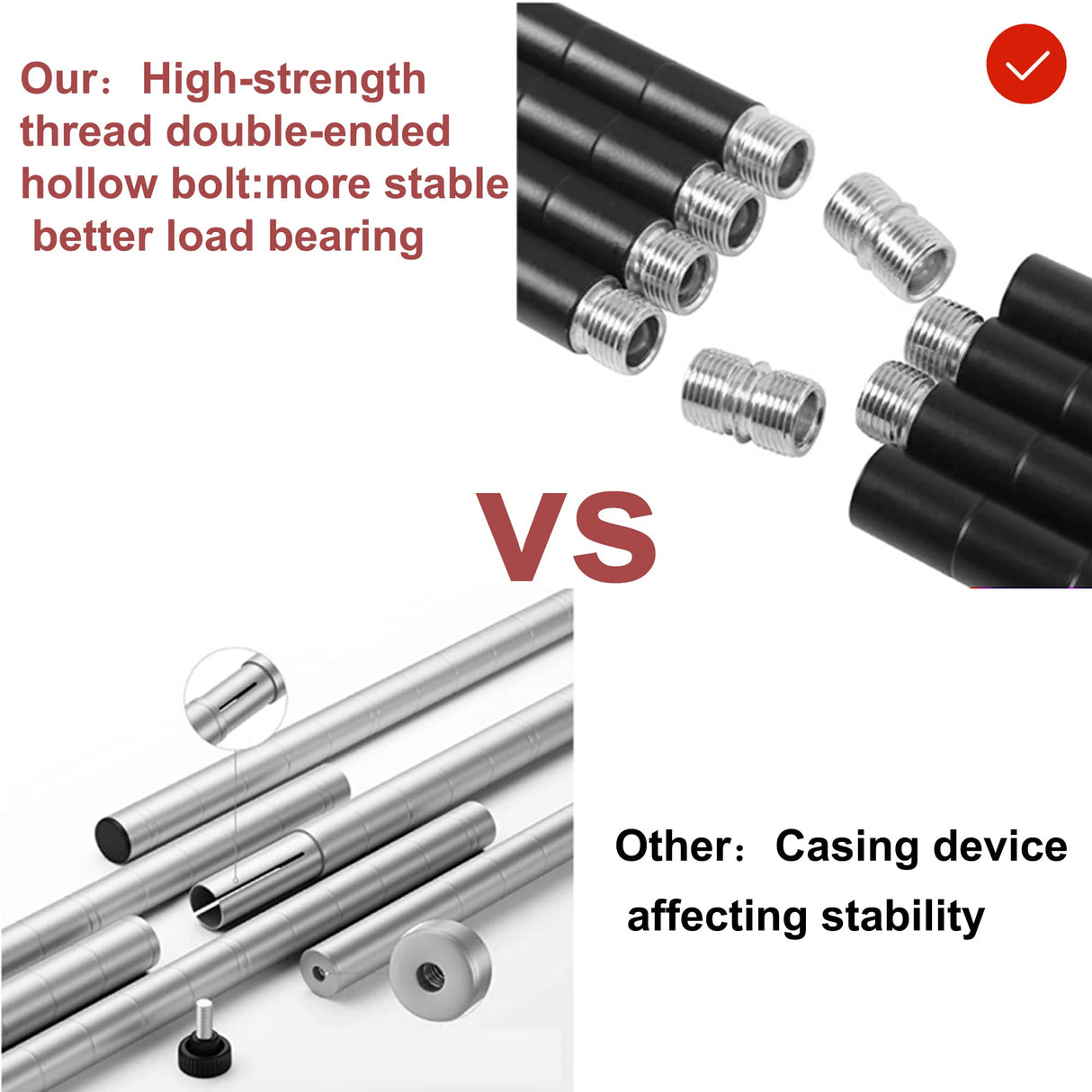 HOMEFORT 5-Shelving Unit, Adjustable Wire Shelving, Metal Wire Shelf with Shelf Liners and Hooks for Kitchen, Closet, Bathroom, Laundry,Sliver,21" W x 11" D x 59" H HOMEFORT