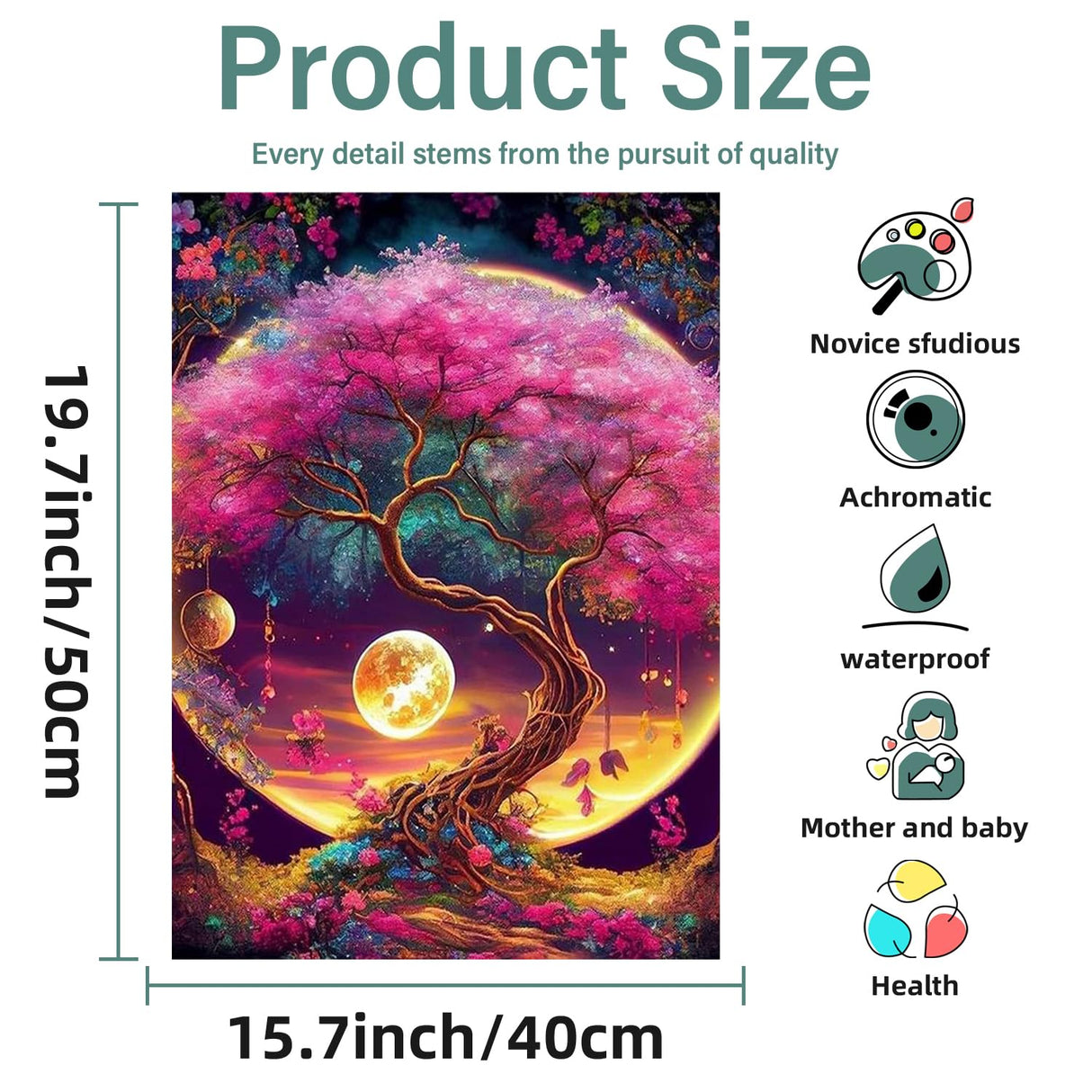 Aestalrcus Tree of Life Paint by Numbers Kit for Adults, Tree Paint by Numbers for Adults Beginner, Painting by Numbers Kits, Relaxation Home Wall Decoration and Gifts 16x20inch Aestalrcus