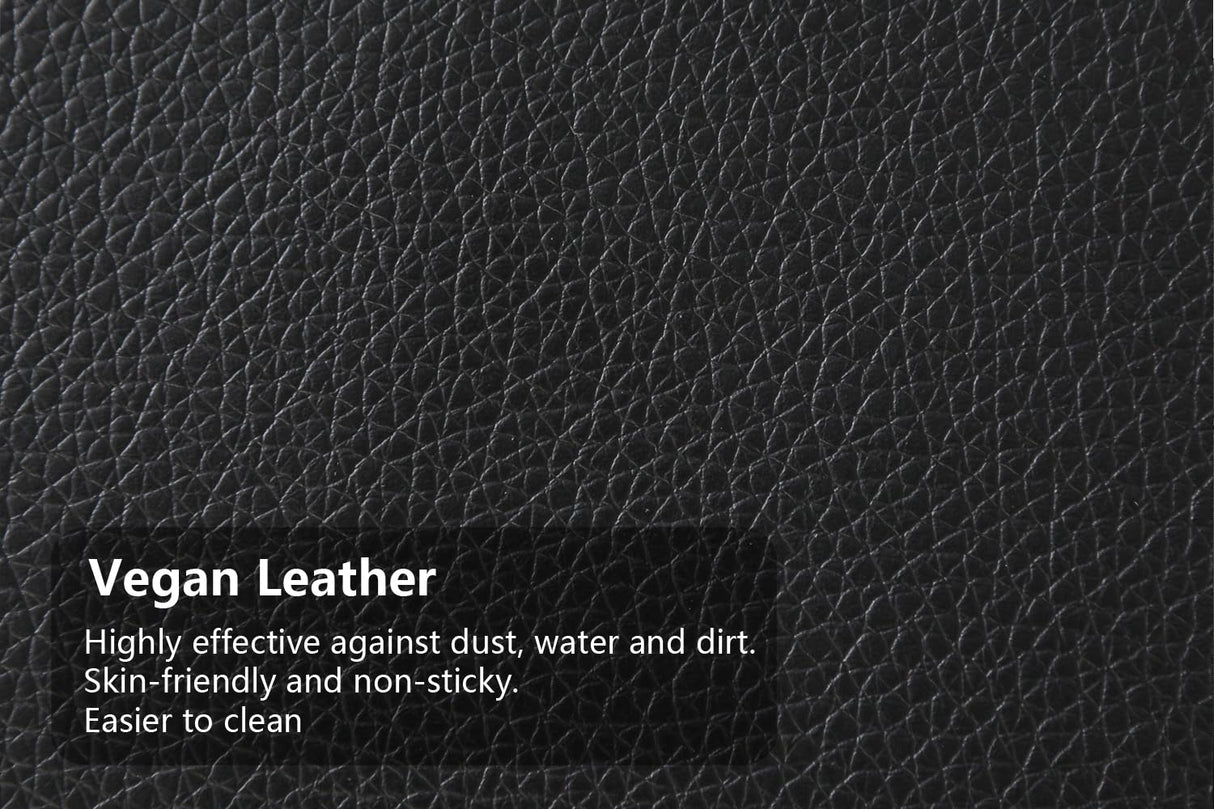 SIENWIEY Sectional Couch for Living Room Furniture Sets, Black Faux Leather Sofa Couch L Shape Couch Living Room Sofa with Chaise 2 Piece Using for Living Room(Black-1,Facing Left Chaise) SIENWIEY