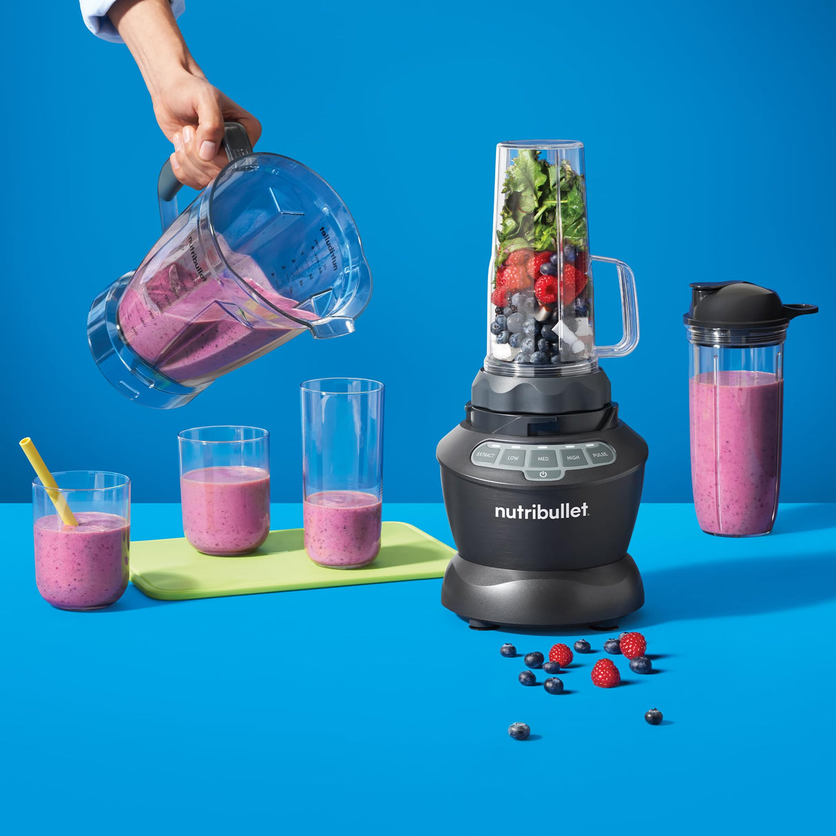 nutribullet Full-Size Blender Combo 1200W – NBF50500 - Dark Gray nutribullet