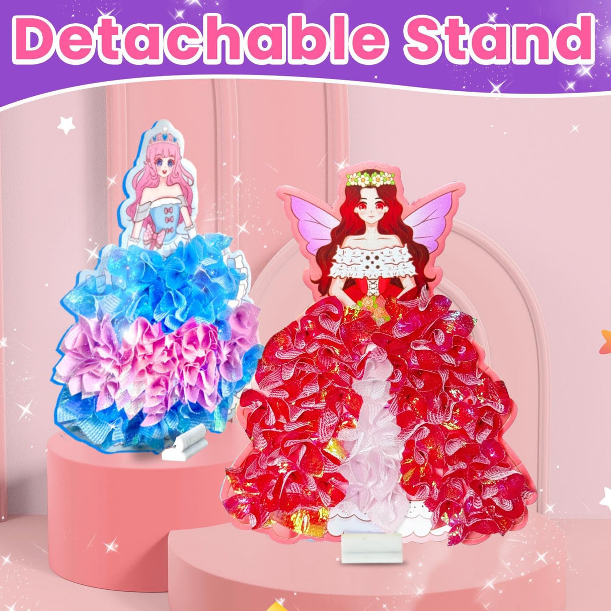 Poke Art for Kids Ages 4-8,Poke in Kits Princesses Crafts Gift Birthday for Girls 4 5 6 7 8 9 Years Old, Arts and Crafts for Kids 4-6,Pretty Pretty Princess Game Generic