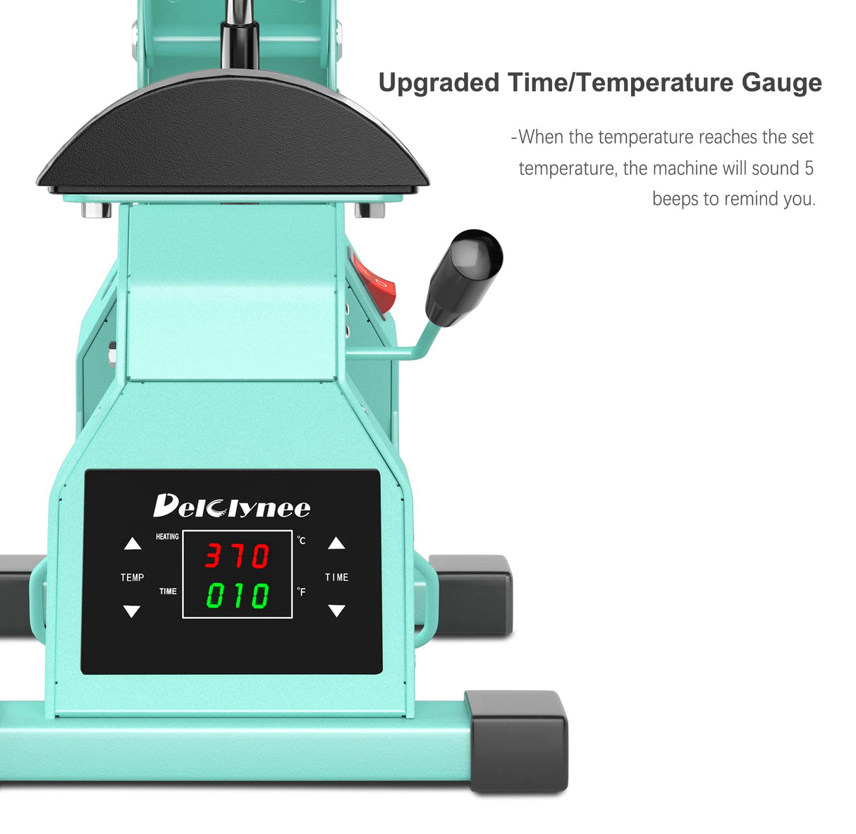 Hat Heat Press Machine for Caps with 2pcs Interchangeable Platens(6.7"x3.8", 6.7"x2.5"), Cap Heat Press for Stuctured Hats and HTV Iron On and Sublimation Projects, Heat Transfer Printing for Caps Delclynee