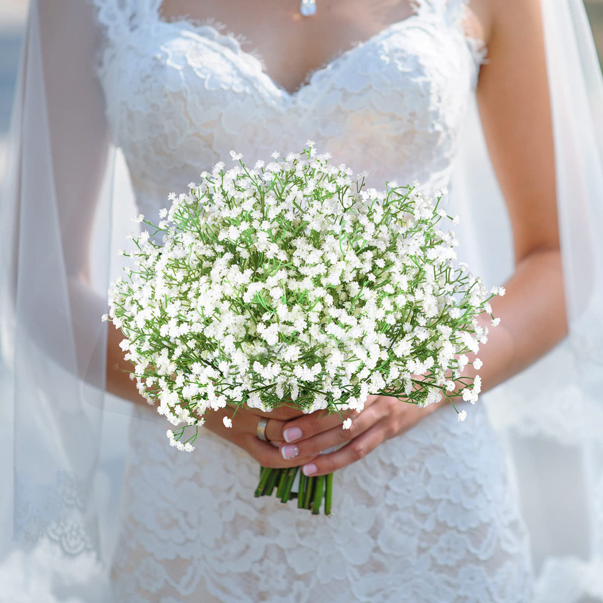 LYLYFAN Babys Breath Artificial Flowers,6 Pcs Gypsophila Real Touch Flowers for Wedding Party Home Garden Decoration LYLYFAN