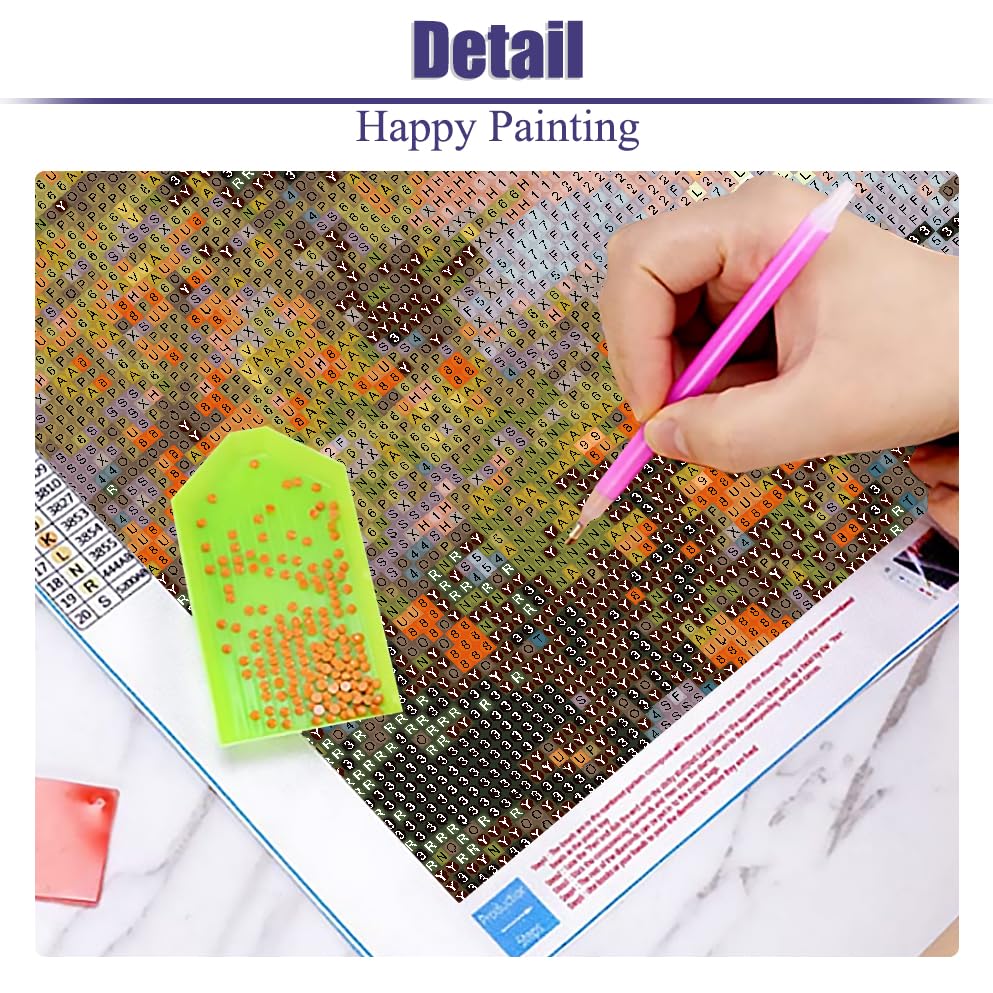 Eiazuiks Diamond Painting Kits for Adults, Sunset 5D DIY Diamond Art Kits Full Drill Diamond Dots for Gift Wall Decor and Relaxation Gem Arts 12x16 inch Eiazuiks