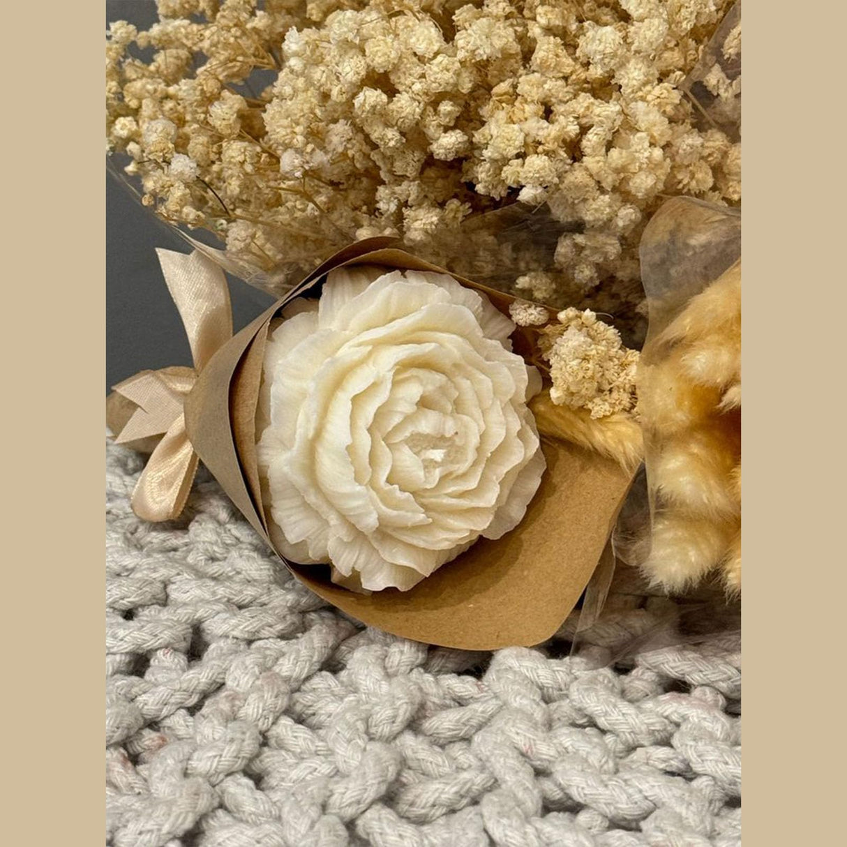 2 Pack 3.14 inch Peony Candle Molds Set - Large & Medium 2.55inch Silicone Mold for Soap Candle Making, 3D Flower Reusable Silicone Molds(Peony 2 Pack) Giliger