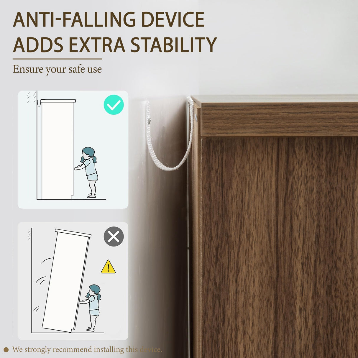 Brafab Armoire Wardrobe Closet with 2 Rattan Doors, 71" Farmhouse Tall Freestanding Coat Closet Wardrobe Cabinet with Drawers and Hanging Rail, Wooden Armoire Storage Cabinet with Shelf for Bedroom Brafab