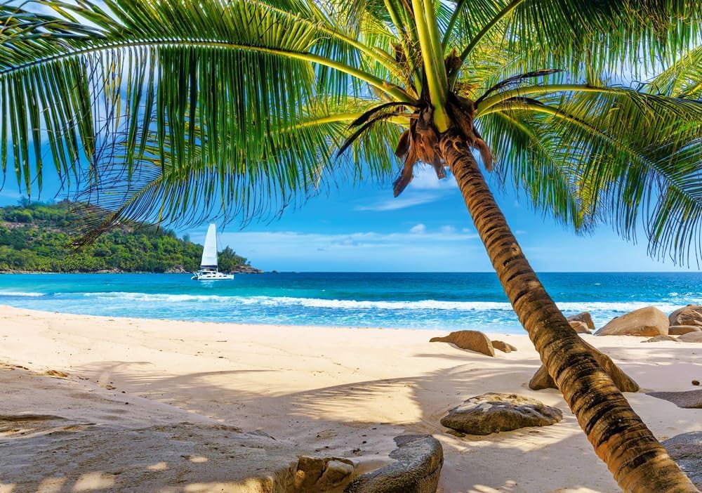 CASTORLAND 500 Piece Jigsaw Puzzles, Holidays in Seychelles, Tropical Beach, Landscape Puzzles, Adult Puzzle, Castorland B-53827 Castorland