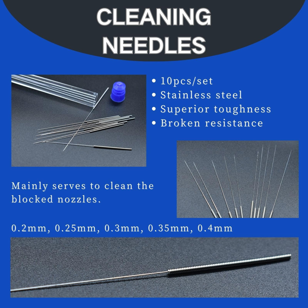 JUNYAOHSU 3D Printer Tool Kit, 24pcs 3D Printer Nozzle Cleaning Tool Removal Tool Kit, Wire Brush, Wire Flush Cutter, Scraper Knife, Diamond Files, Tweezer, Putty Knife for 3D Printer, Model Building JUNYAOHSU