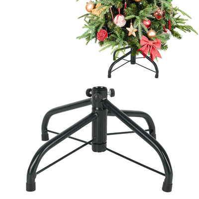 CCINEE Metal Christmas Tree Stand, Universal Folding Xmas Tree Stand 11.8 Inch Replacement Tree Stand Base for 2 Ft to 5 Ft Christmas Artificial Trees Fake Tree,Green