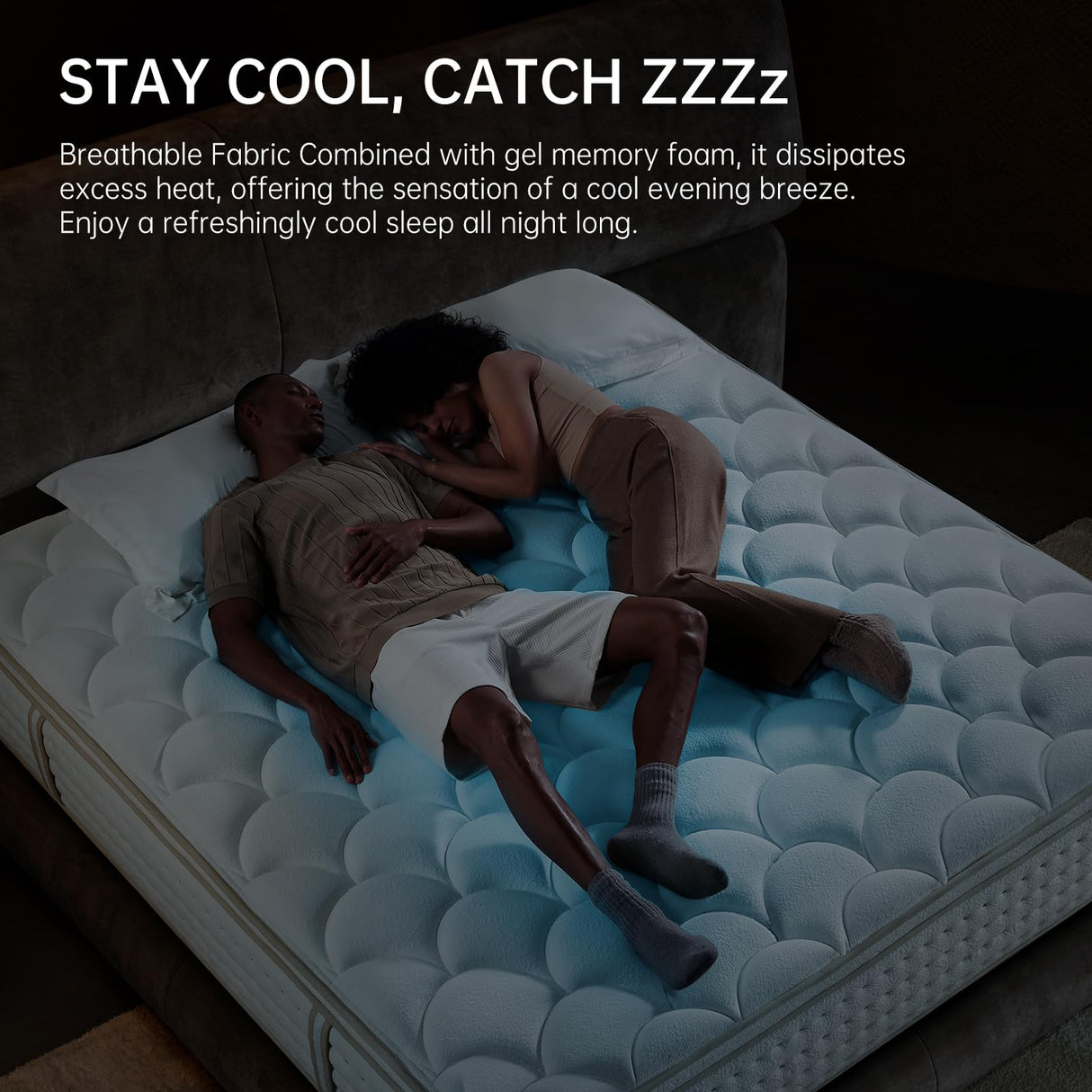 OFFTR z Queen Mattress 12 Inch Mattress Queen Size in a Box,Superior Hybrid Mattress with Memory Foam for Extra Lumbar Support,100 Night Trial,Maximum Support,Zoned Spring (12 Inch, Queen) OFFTR z