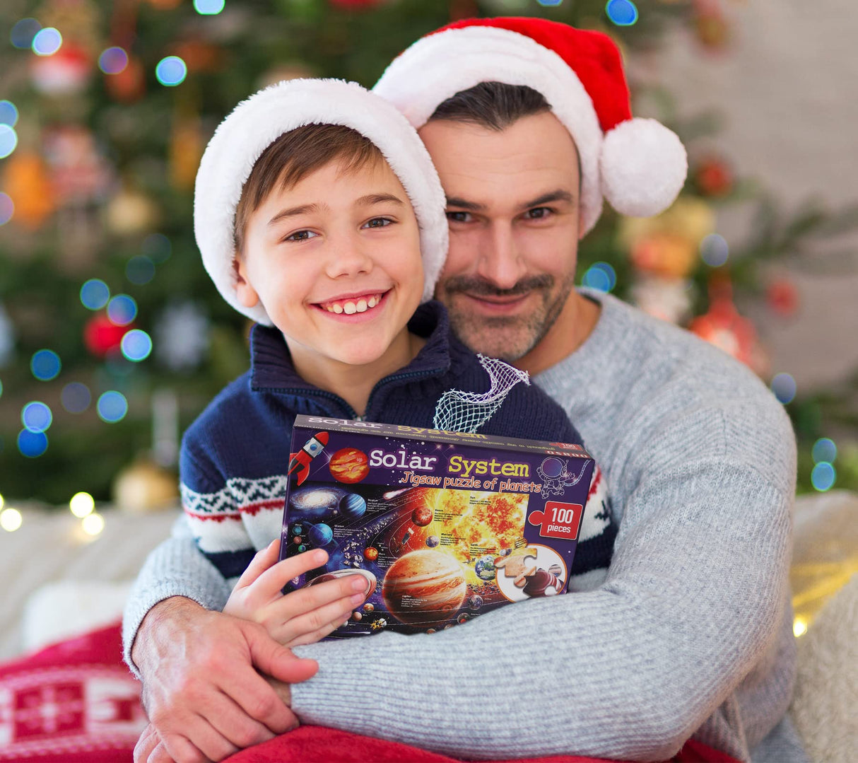 Puzzles for Kids Ages 4-8, 3-5, 6-8, 8-10 Boys Girls - 100 Piece Solar System Space Kids Jigsaw Puzzles - Science Educational Toys for Kids 5-7 Planets for Kids Solar System Toys OSBOO