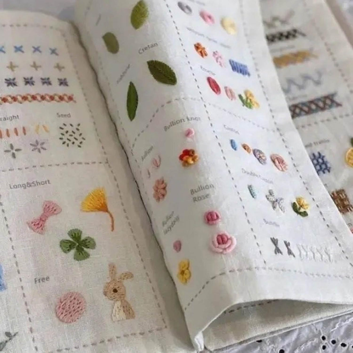 Stitch Book, Embroidery Stitch Book, DIY Sewing Books, Embroidery Books of Stitches, Sewing Books for Beginners and Enthusiast, (B:106 Different Stitches) Generic