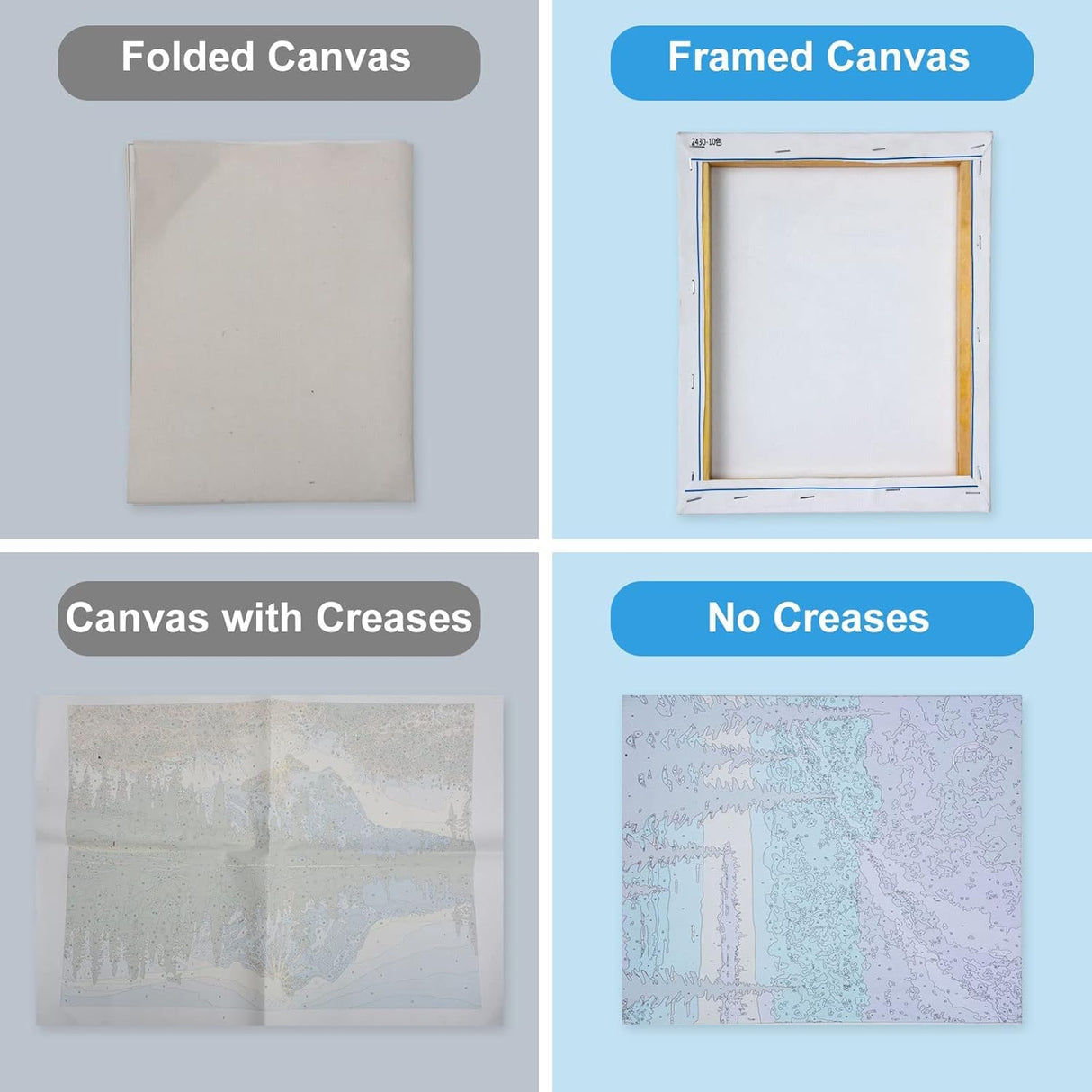 HOIYLDS 3 Pack Paint by Number for Adults Framed Canvas, National Park DIY Arts and Crafts for Adults Beginner with Wooden Easel, Paint Brushes, Acrylic Paint Set for Home Wall Decor, 9 * 12 Inch HOIYLDS