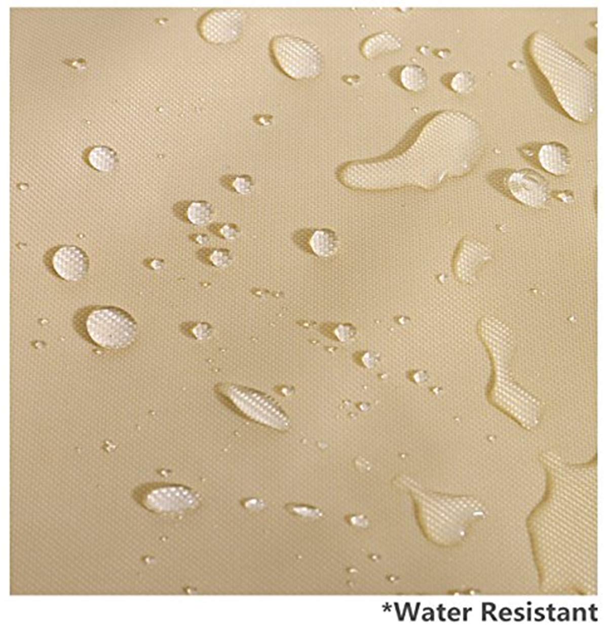 uHousDeco Outdoor 3 Triple Seater Hammock Patio Swing Chair Cover, Water-Resistant, All Weather Protection, Beige Color uHousDeco