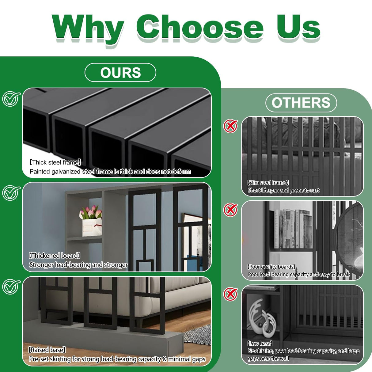 Wall Room Divider with Shelves, Modern Freestanding Wood Room Dividers Bookshelf with Storage Cabinet, Room Divider Bookcase for Home Bedroom Decoration Decorative(Khaki Gray White,80CM/31.5IN) Fakednss