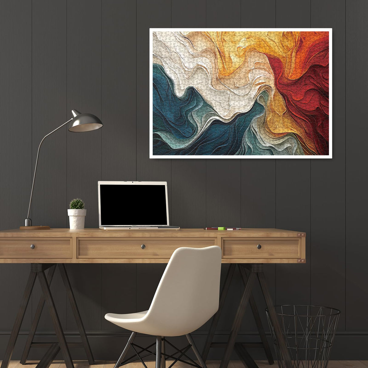 Impossible Rainbow Waves Puzzles for Adults 1000 Pieces, Difficult Hard Colorful Jigsaw Puzzles, Challenging Pretty Beautiful Puzzles BBOLDIN