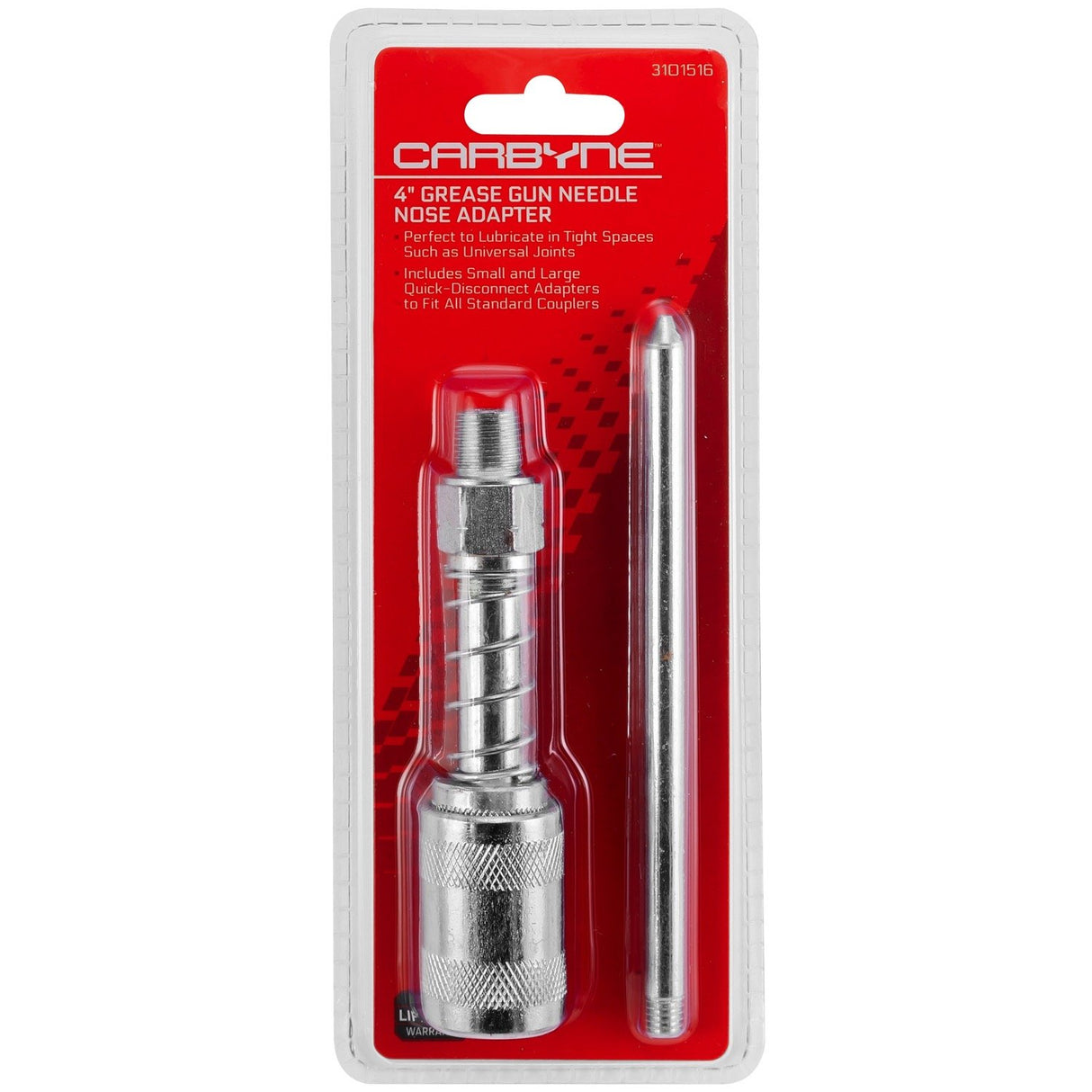 Carbyne Grease Gun Needle Nozzle Adapter, 4 inch. from a Family-Run Tool Company Based in The U.S.A. Carbyne