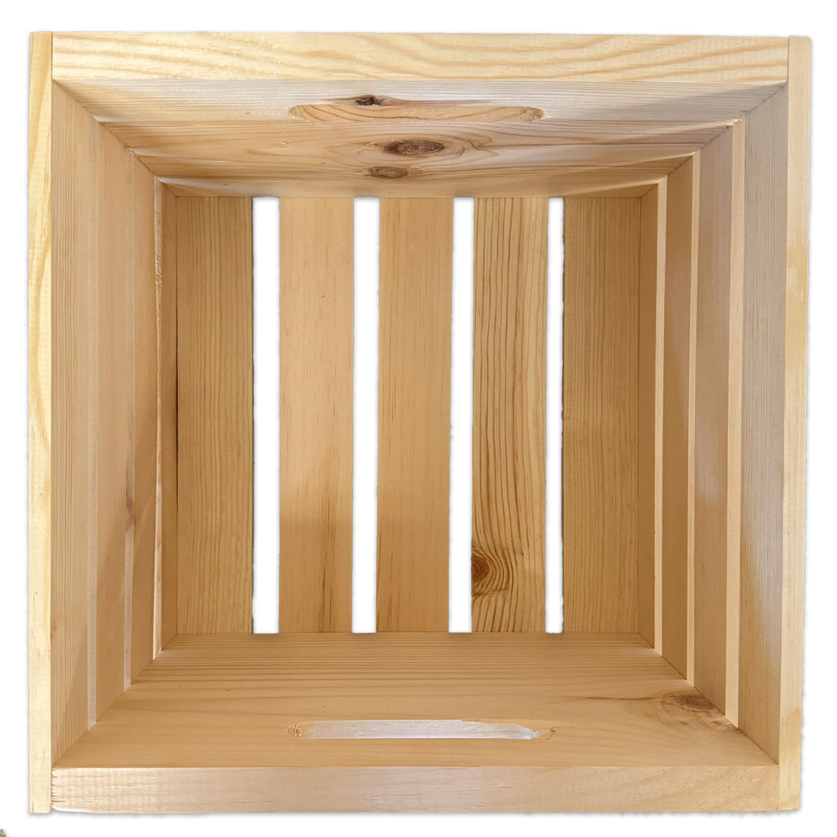 Wilson Wood Unfinished Cube Pine Crate for Storage and Decoration at Home, Office, Kitchen, Bedroom, and Retail (12.5"x12.5"x9.25") (Set of 2) Wilson