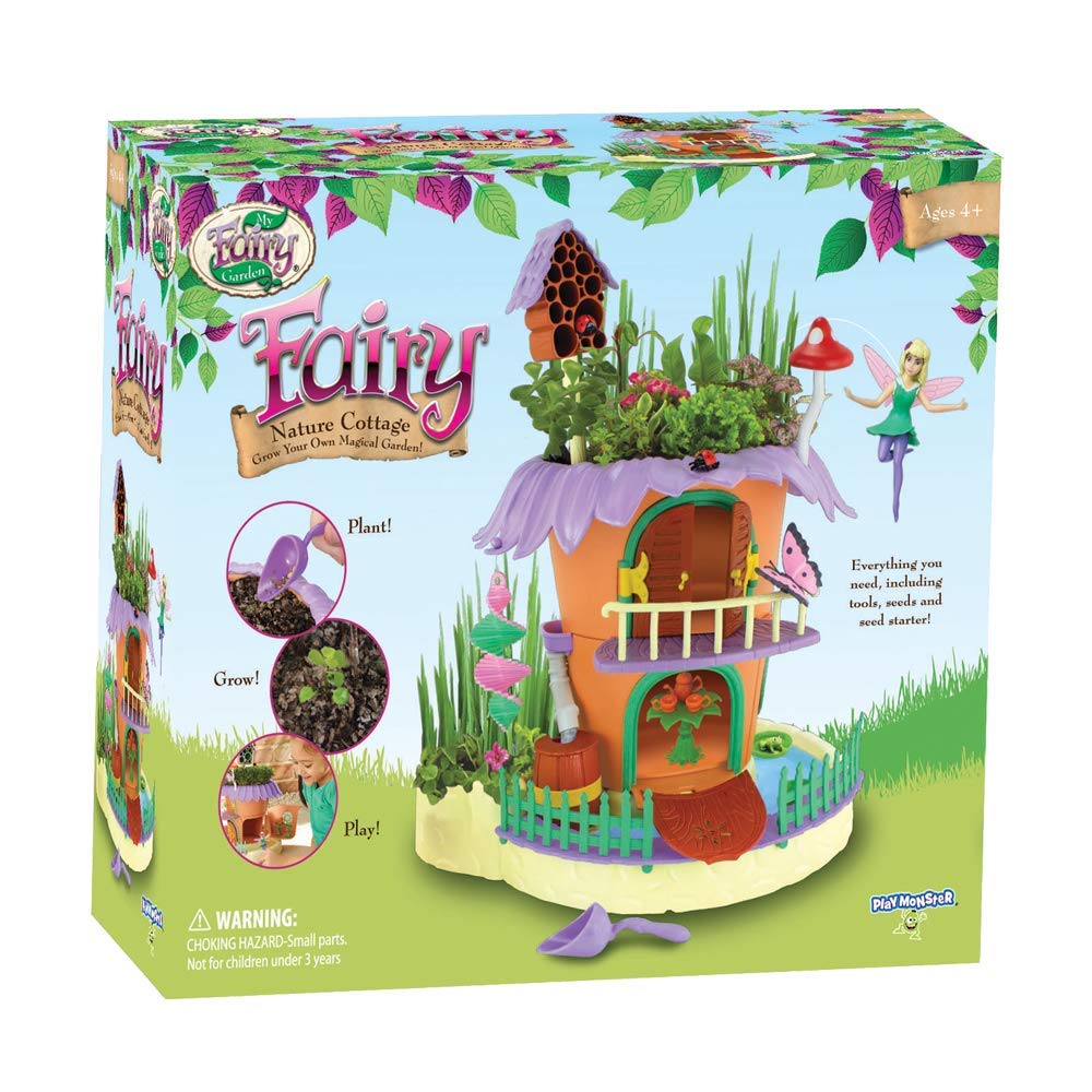 My Fairy Garden — Nature Cottage Toy Figurine and Plant Kit — Grow Your Own Magical Garden with Fairy Isla — Ages 4+ PlayMonster