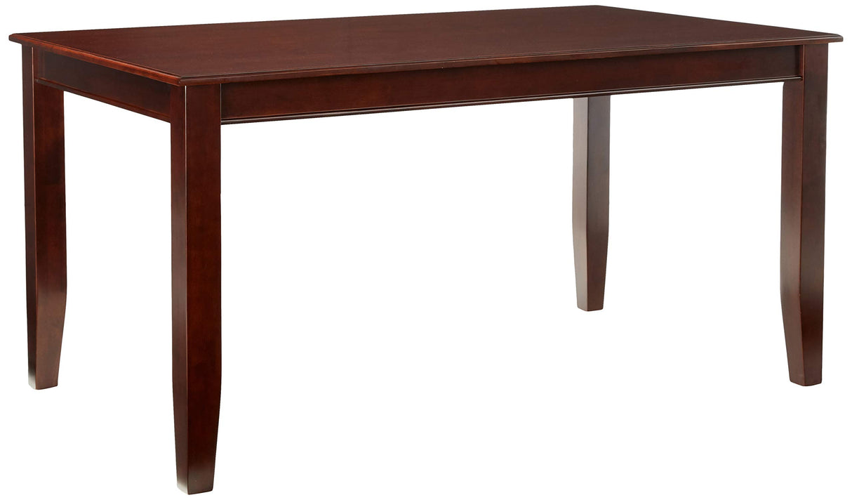 East West Furniture DUT-MAH-T Dudley Dining Room Table - a Rectangle Solid Wood Table Top with Sturdy Legs, 36x60 Inch, Mahogany East West Furniture