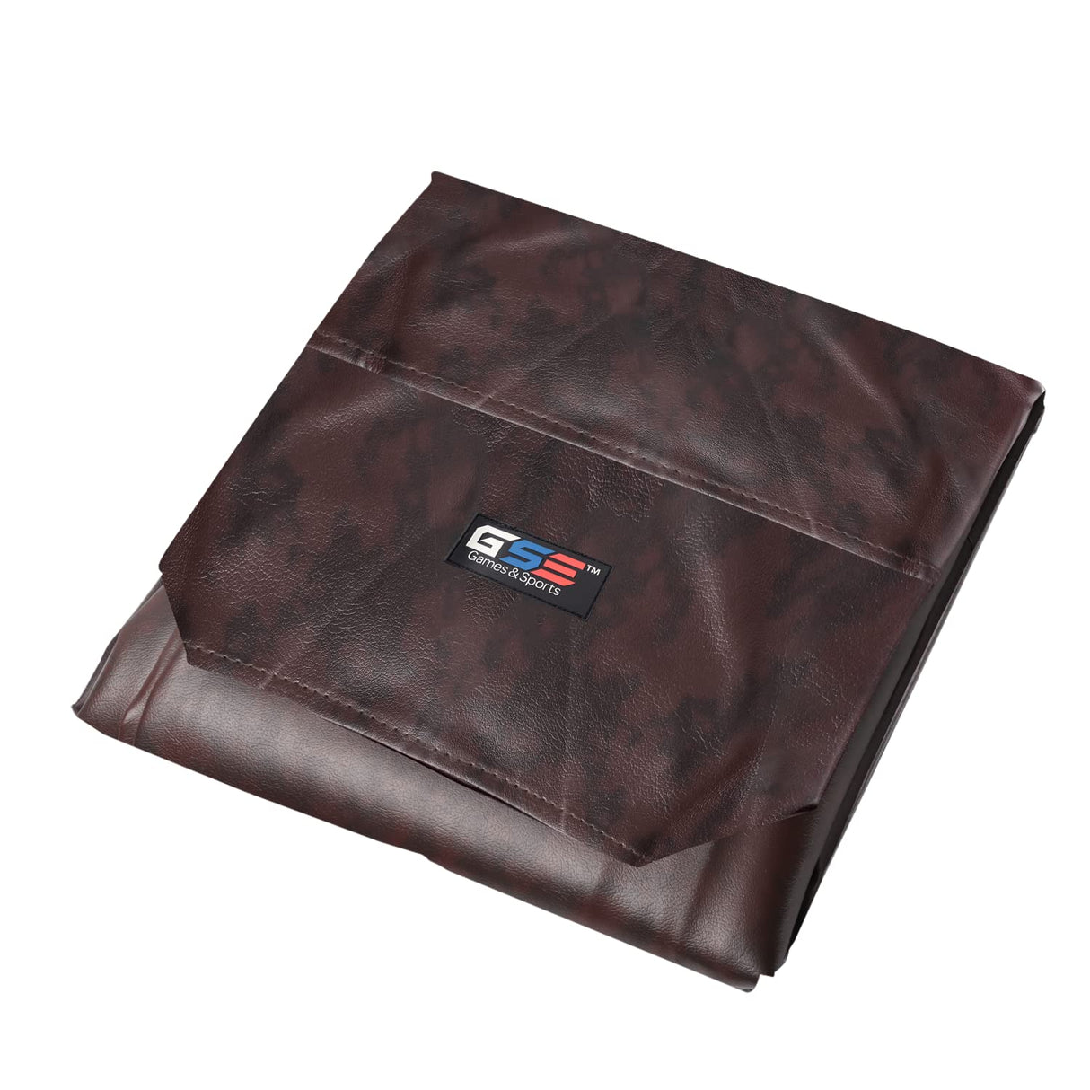 GSE 12' Heavy-Duty Leatherette Shuffleboard Table Cover for Shuffleboard Table Accessories(Brown) GSE Games & Sports Expert