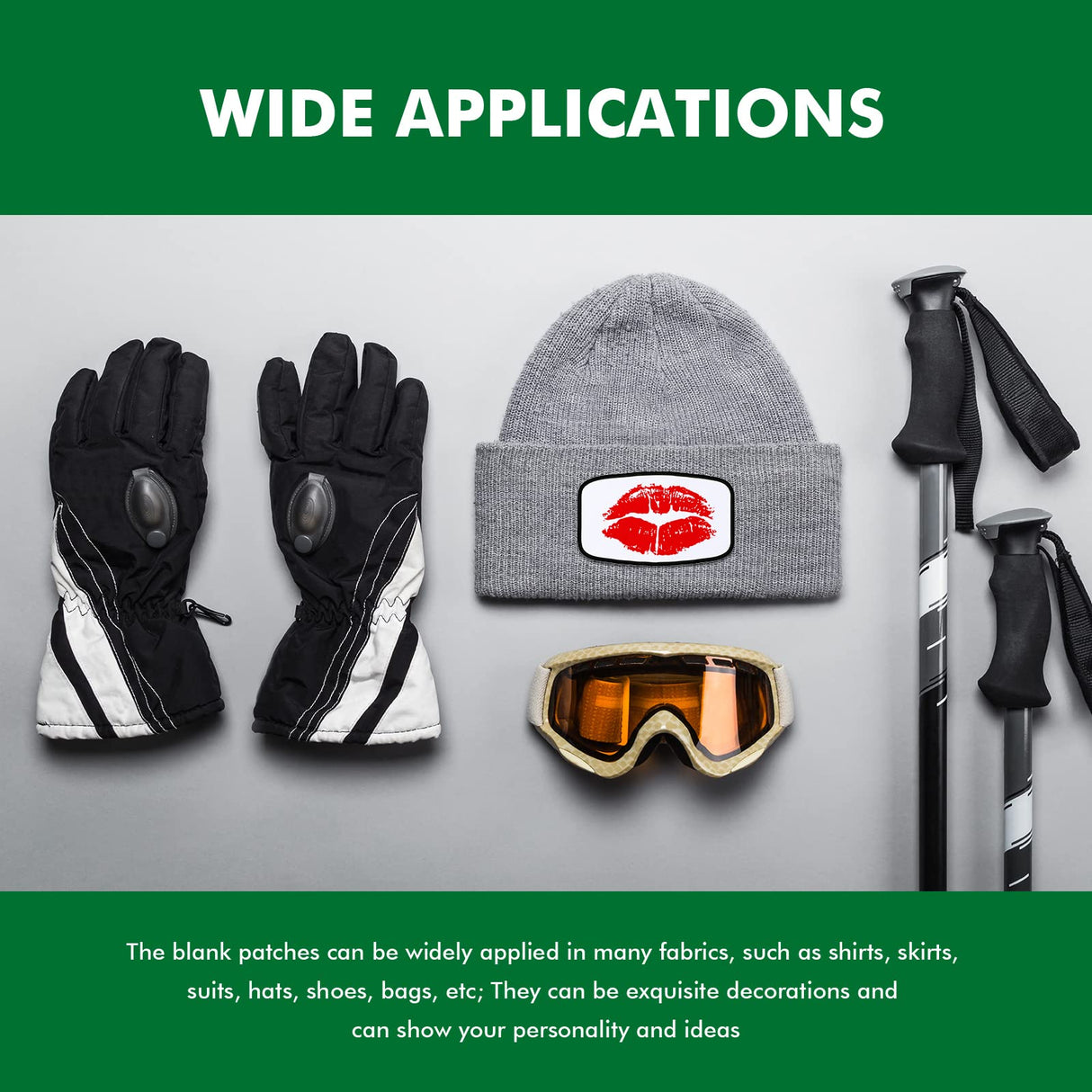 120 Pieces Sublimation Iron-on Patches Fabric Hat Patches 3 Shapes Blank Patches Round Rectangle Sublimation Patches Blank Repair Patches for DIY Crafts Clothing Repair, 3 Shape(Black) WILLBOND