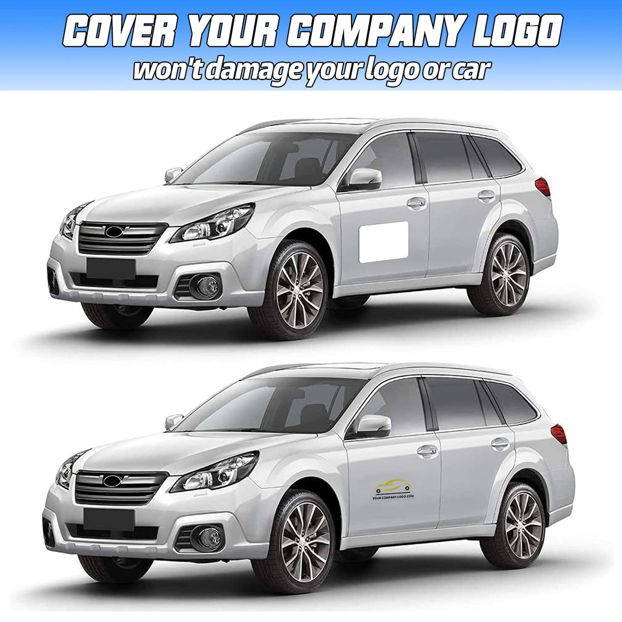 XYK 2 Pack 17” x12” Blank Magnets with 50 mils, Prevent Car Scratches & Dents, Rounded Corners Blank Car Magnet Set, Magnet for Car to Advertise Business and Cover Company Logo XYK