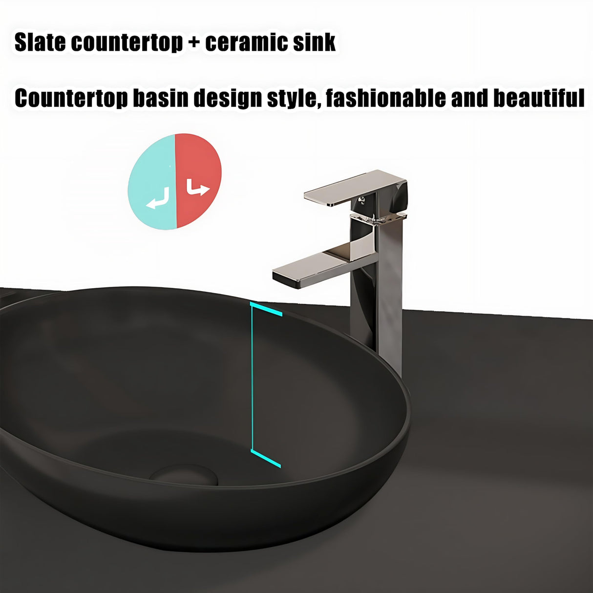 ZGNBSD Bathroom Vanity with Sink - Floating Bathroom Vanity Increases Makeup Area | Modern Solid Wood Bathroom Vanity Ideas | Wall Mounted (D, 60") ZGNBSD