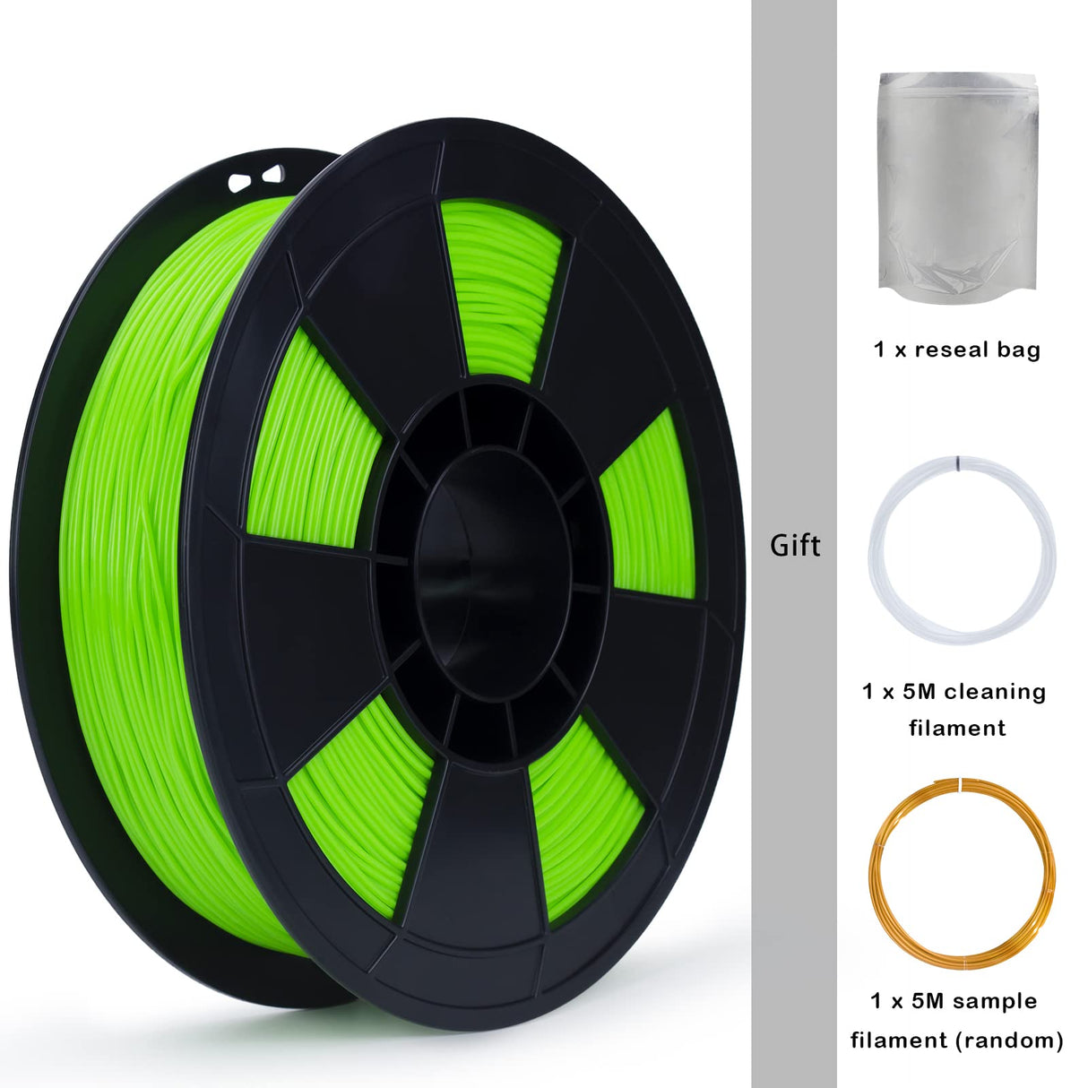 ZIRO TPU Filament 1.75, 3D Printer Filament 1.75mm, Shore 95A Hardness Bright Color TPU, Flexible Soft Printing Material, 0.8KG/1.8lbs Spool, Fit Most 3D FDM Printers, Green ZIRO