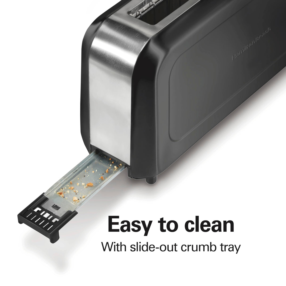 Hamilton Beach Extra Long Slot 2 Slice Toaster with Browning Control, Bagel Function, Cancel Button & Auto Shutoff, Modern Slim Design Fits Any Space, Black (22989) Hamilton Beach