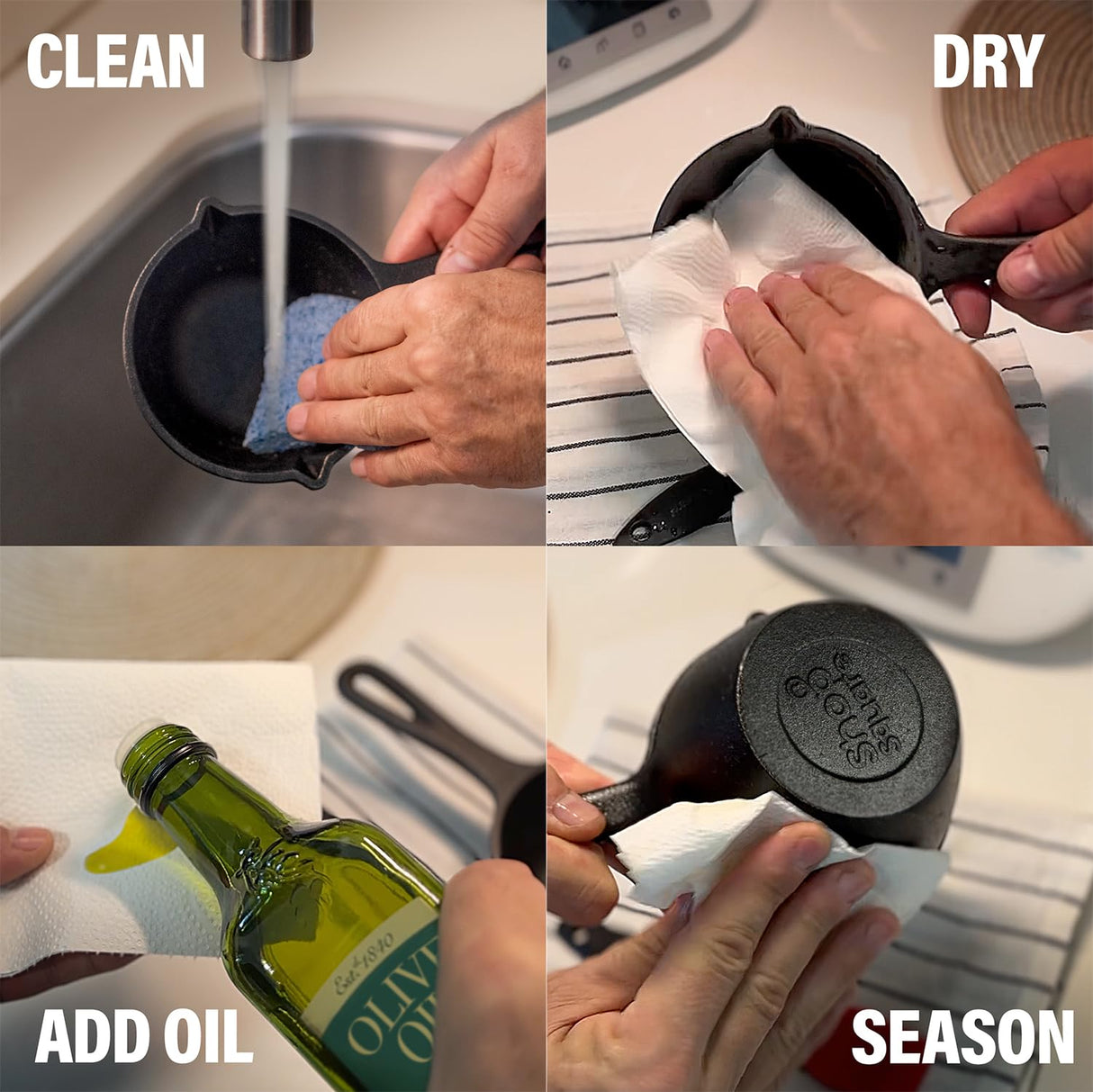 Small Cast Iron Basting Pot with Silicone BBQ Brush – Cast Iron Saucepan for Grilling, Smoking, Butter Melting Pot, 15 Oz Shop Square