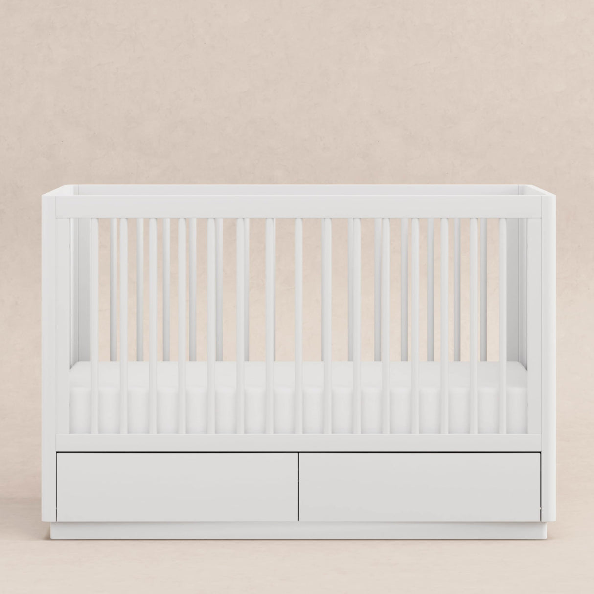 Babyletto Bento 3-in-1 Convertible Storage Crib with Toddler Bed Conversion Kit in White, Undercrib Storage Drawers, Greenguard Gold Certified babyletto