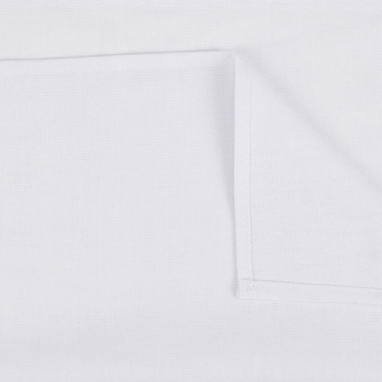 INFEI Solid Color Cotton Linen Blended Thin Dinner Cloth Napkins - Set of 12 (40 x 40 cm) - for Events & Home Use (White) INFEI