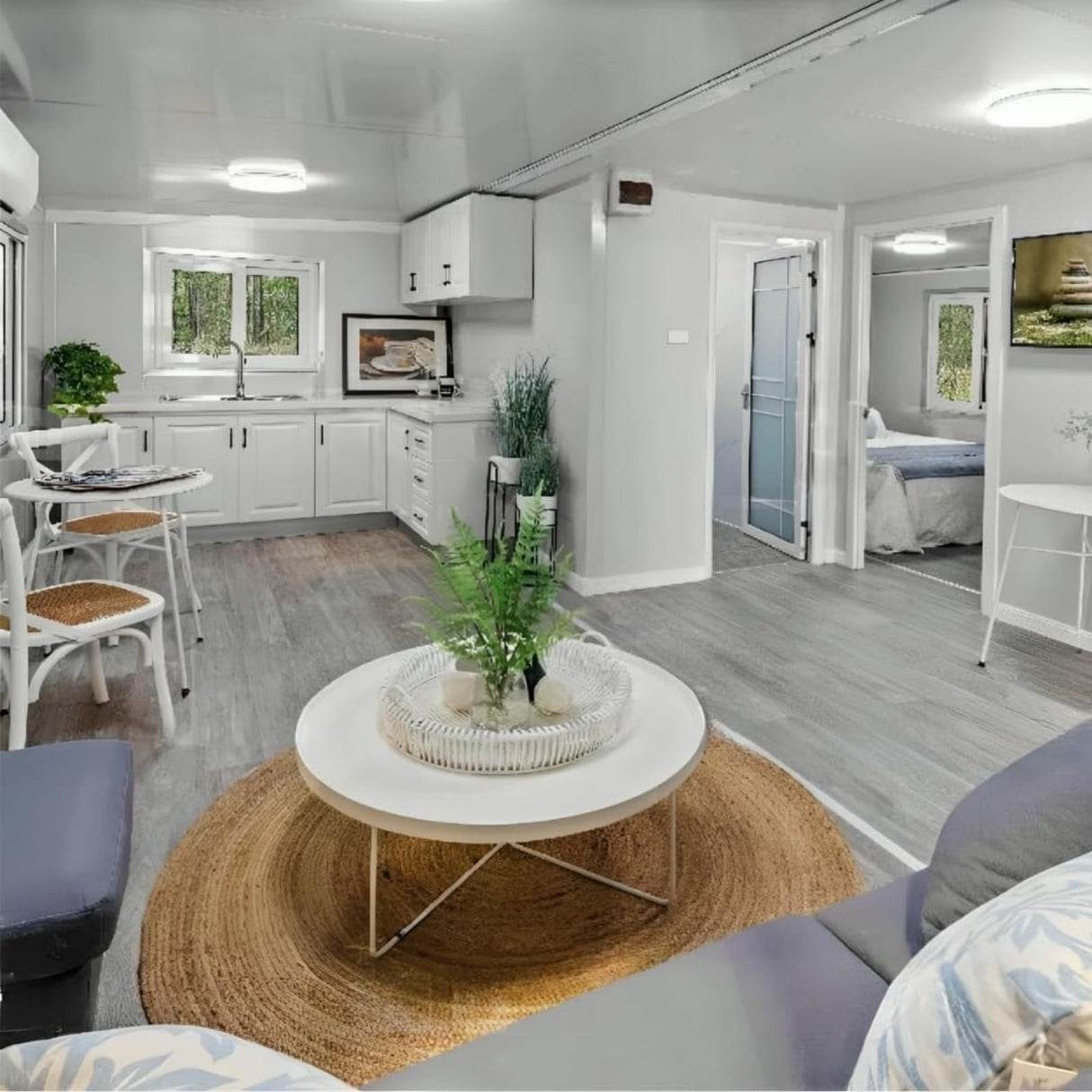 Tiny Homes for Sale Prefab Tiny Houses to Live in for Adults - 20FT & 40FT Portable Container Modular Foldable Expandable Mobile Cabin Kit with 1-4 Bedroom and Fully Functional Kitchen & Bathroom Generic