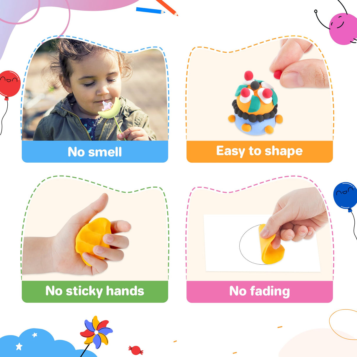 Air Dry Clay 156 Colors, Modeling Clay for Kids, Model Magic Clay, DIY Molding Clay Kit with Sculpting Tools, Soft and Non-Sticky, Arts and Crafts Gift for Boys Girls Kids Aestd-ST