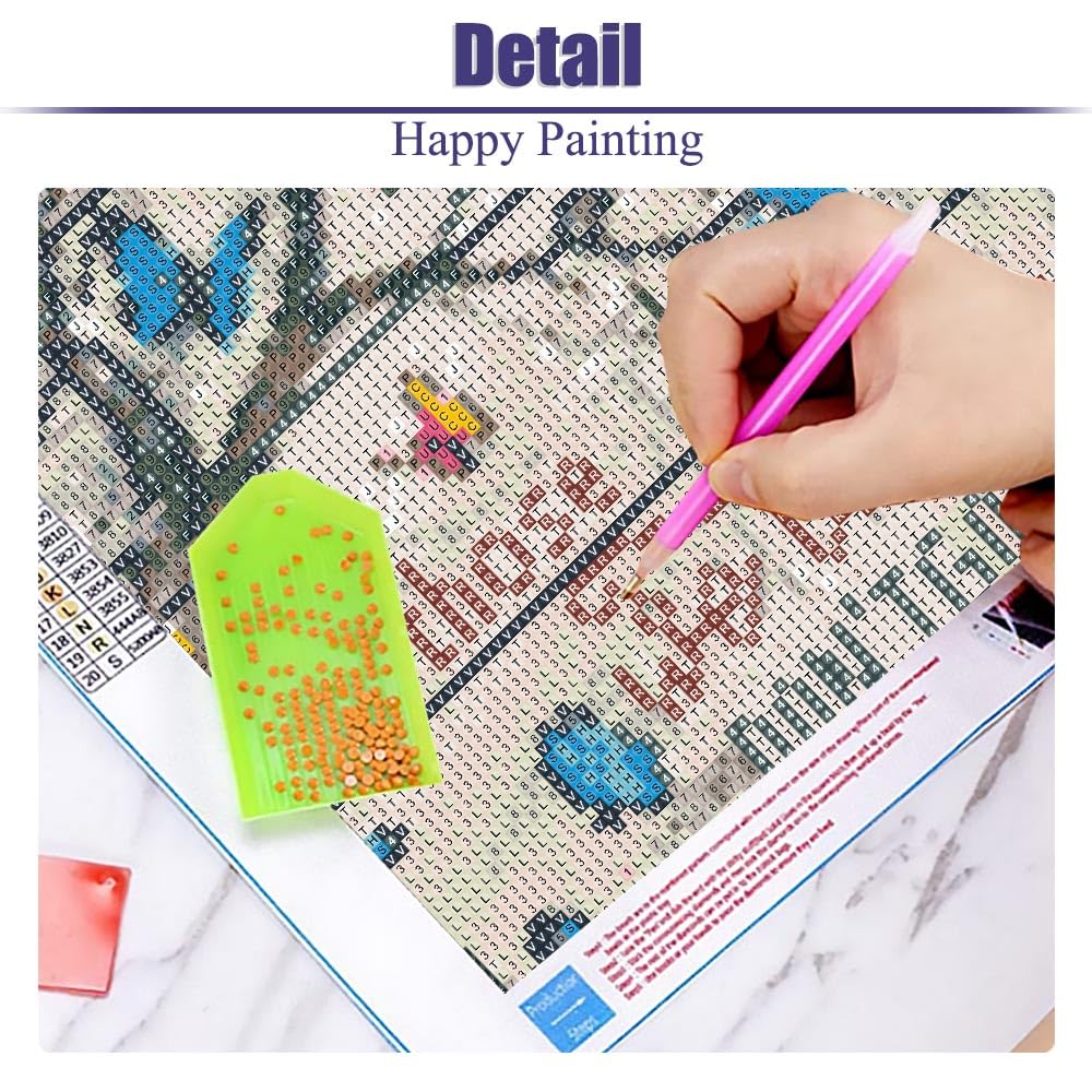BOHADIY Butterfly Diamond Painting Kits for Adults 5D Diamond Art Kits for Adults Kids Beginner, DIY Full Drill Diamond Dots Paintings with Diamonds Gem Art and Crafts for Adults Home Wall Decor BOHADIY