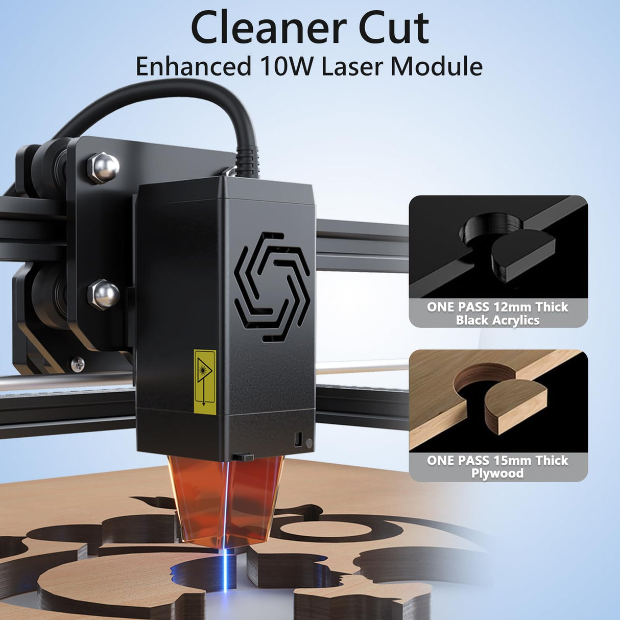 Refurbished Ortur Laser Master 2 S2 LU2-10A 10W Output Power Efficient Laser Engraving Machine Fit, Laser Class 4 Ortur