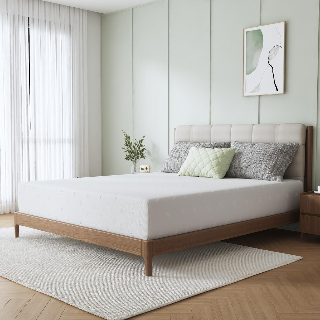 Novilla Queen Size Mattress, 10 Inch Queen Memory Foam Mattress with Breathable Comfort Foam & Removable Cover Mattresses in a Box for Cool Touch & Pressure Relief Meduim Firm Novilla