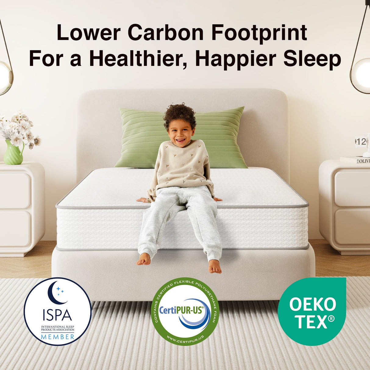 Novilla Twin Mattress, 8 Inch Twin Size Mattresses in a Box with Smarts™ Coil for Pressure Relief, Medium Plush Foam and Spring Hybrid Colchones with CertiPUR-US Certified for Kid for Kidss Novilla