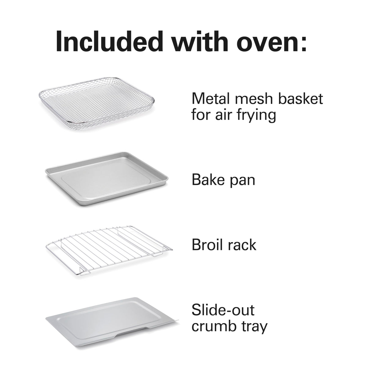 Hamilton Beach Sure-Crisp Toaster Oven Air Fryer Combo, Fits 9” Pizza, 4 Slice Capacity, Powerful Circulation, Auto Shutoff, Stainless Steel (31403) Hamilton Beach